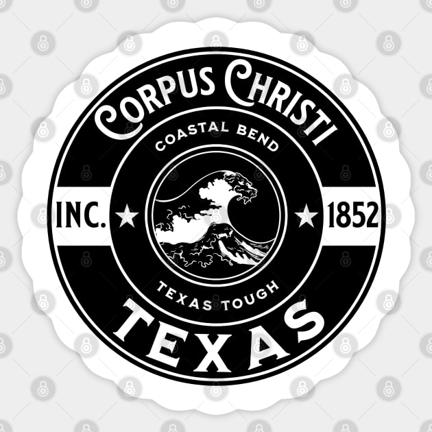 Corpus Christi Sticker by Rowdy Designs